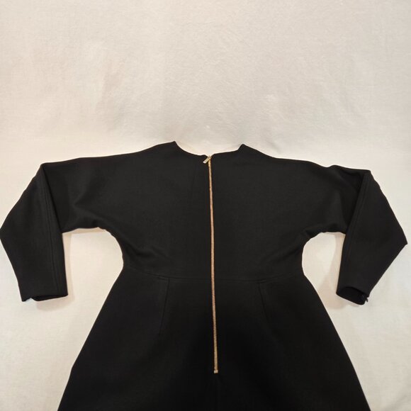 KAREN MILLEN Elevated Basic Black Structured Crepe Maxi Dress Size 8 LIKE NEW! - Picture 8 of 16